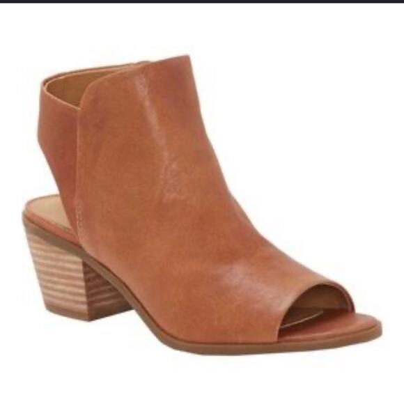 Lucky Brand | Baaka Leather Bootie Heel Size 6.5 - Picture 1 of 10
